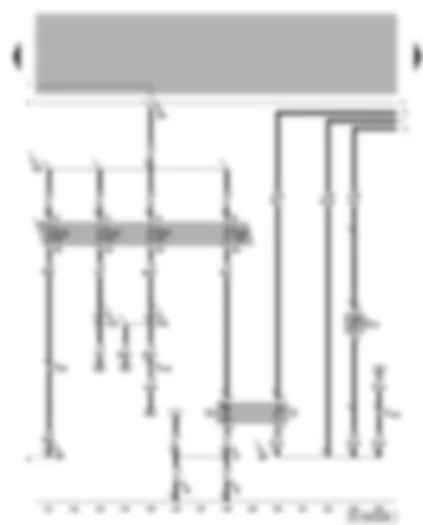 Wiring Diagram  VW NEW BEETLE 2008 - Fuses - fuel pump - coolant shortage indicator sender